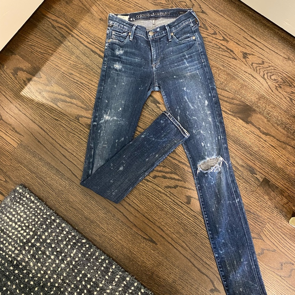 Citizens of Humanity Bleach Wash low rise jeans